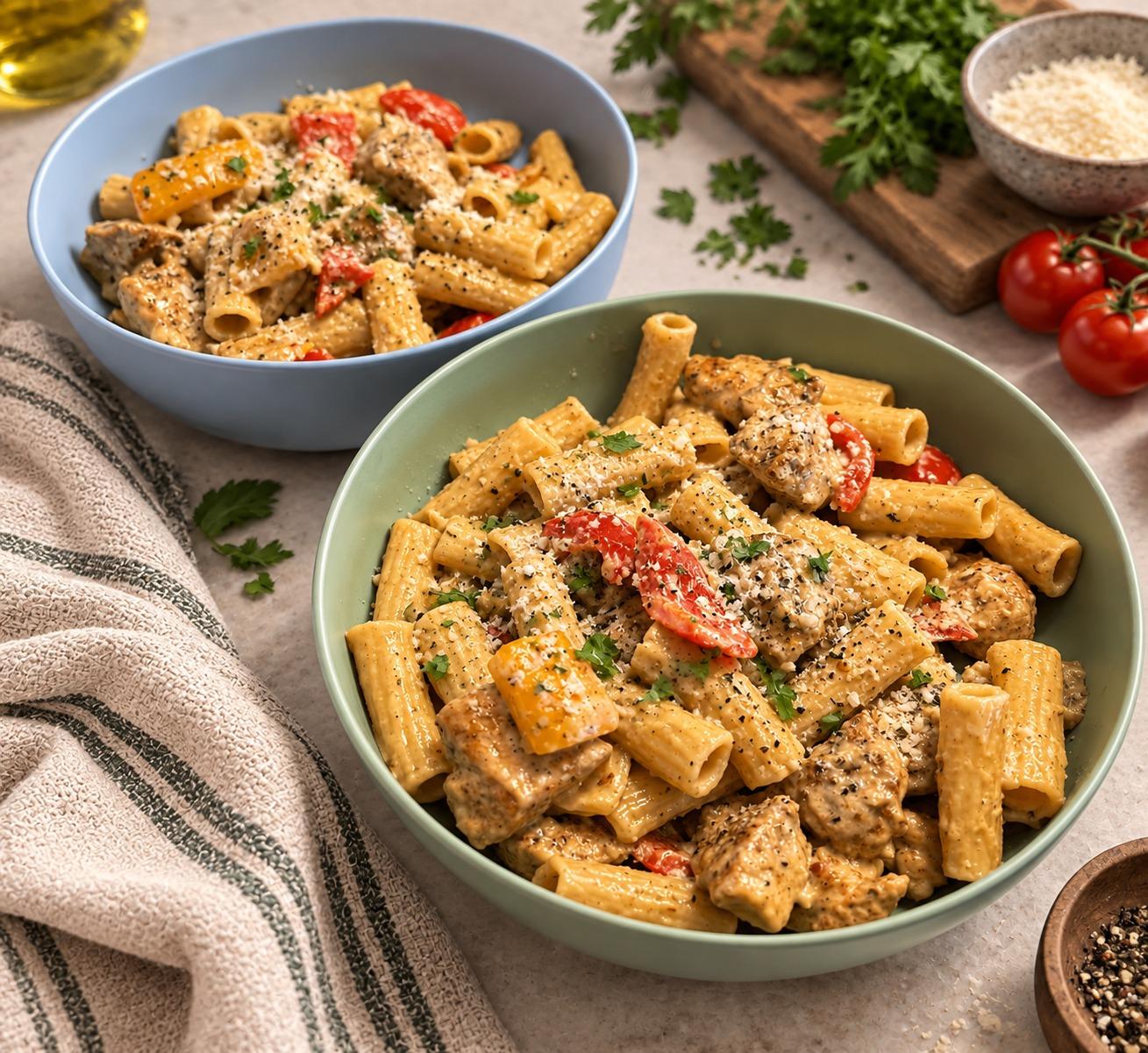 Creamy Cajun Chicken Rigatoni