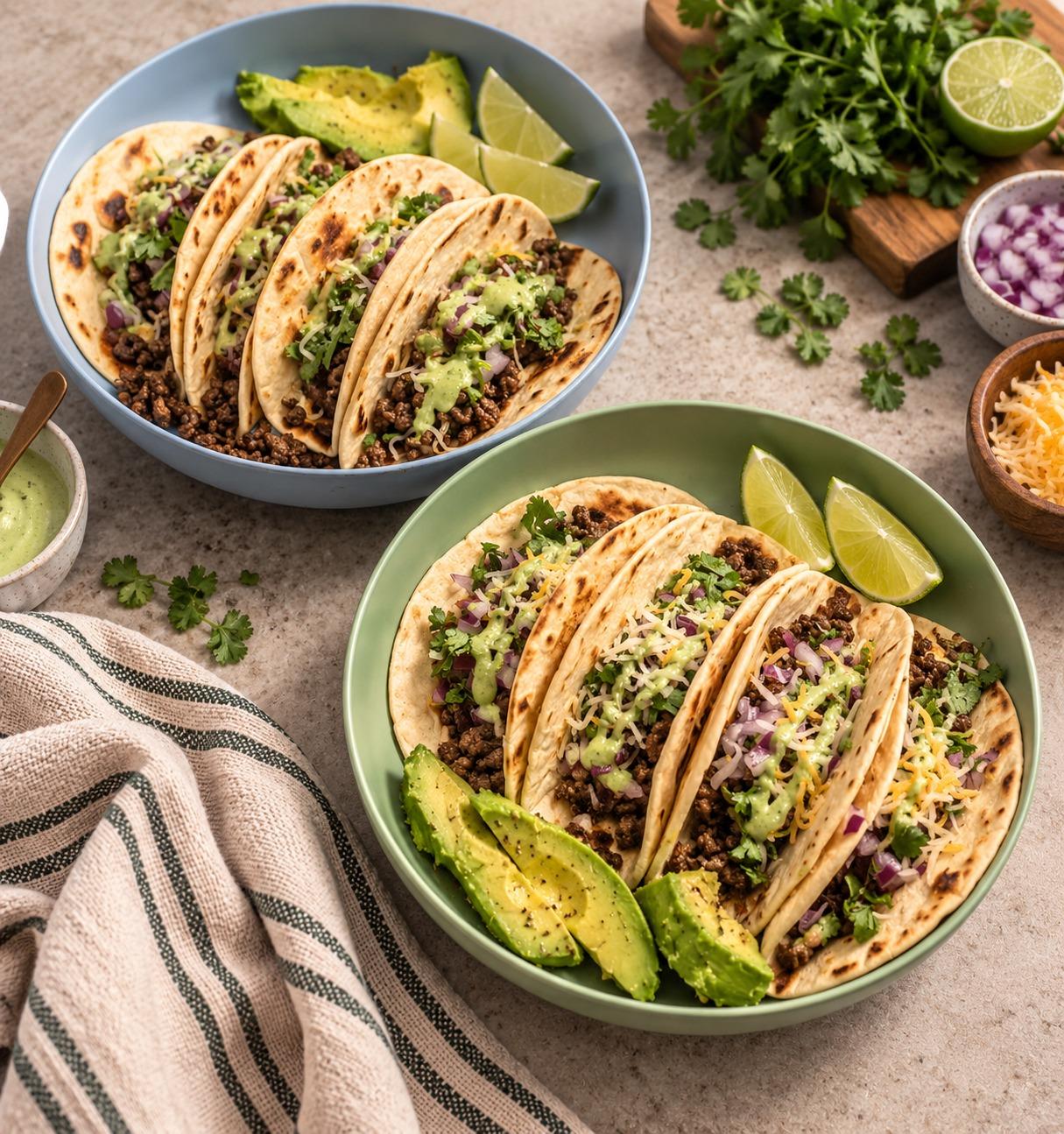 Ground Beef Street Tacos